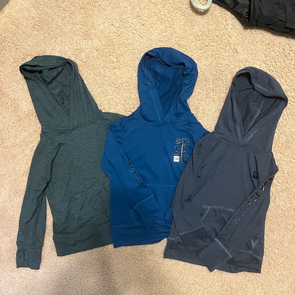 2t long sleeve hooded shirts